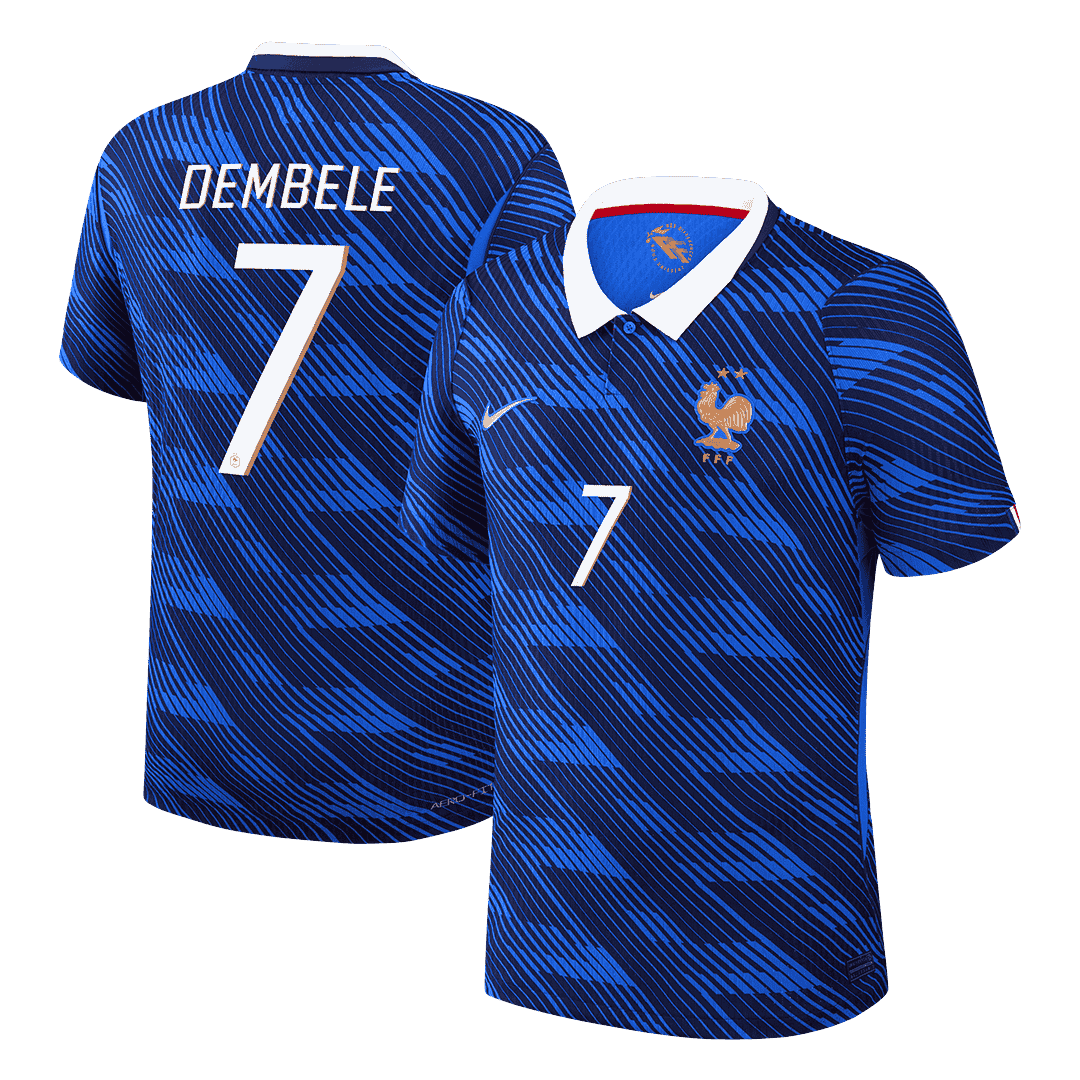 DEMBELE #7 France Mens Home Soccer Jersey World Cup 2026 Blue - Player Version