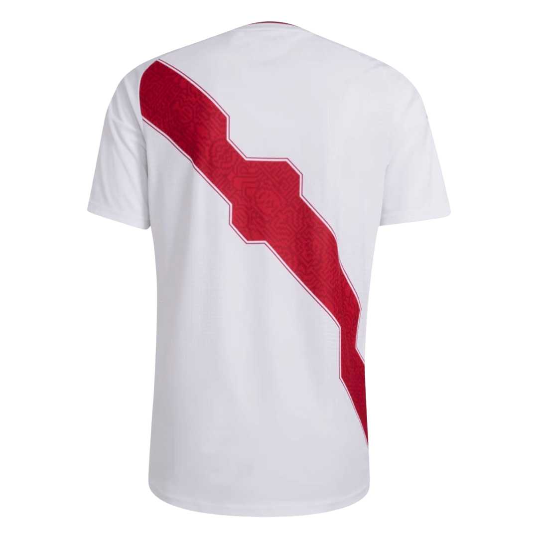 Peru Mens Home Soccer Jersey World Cup 2026 White