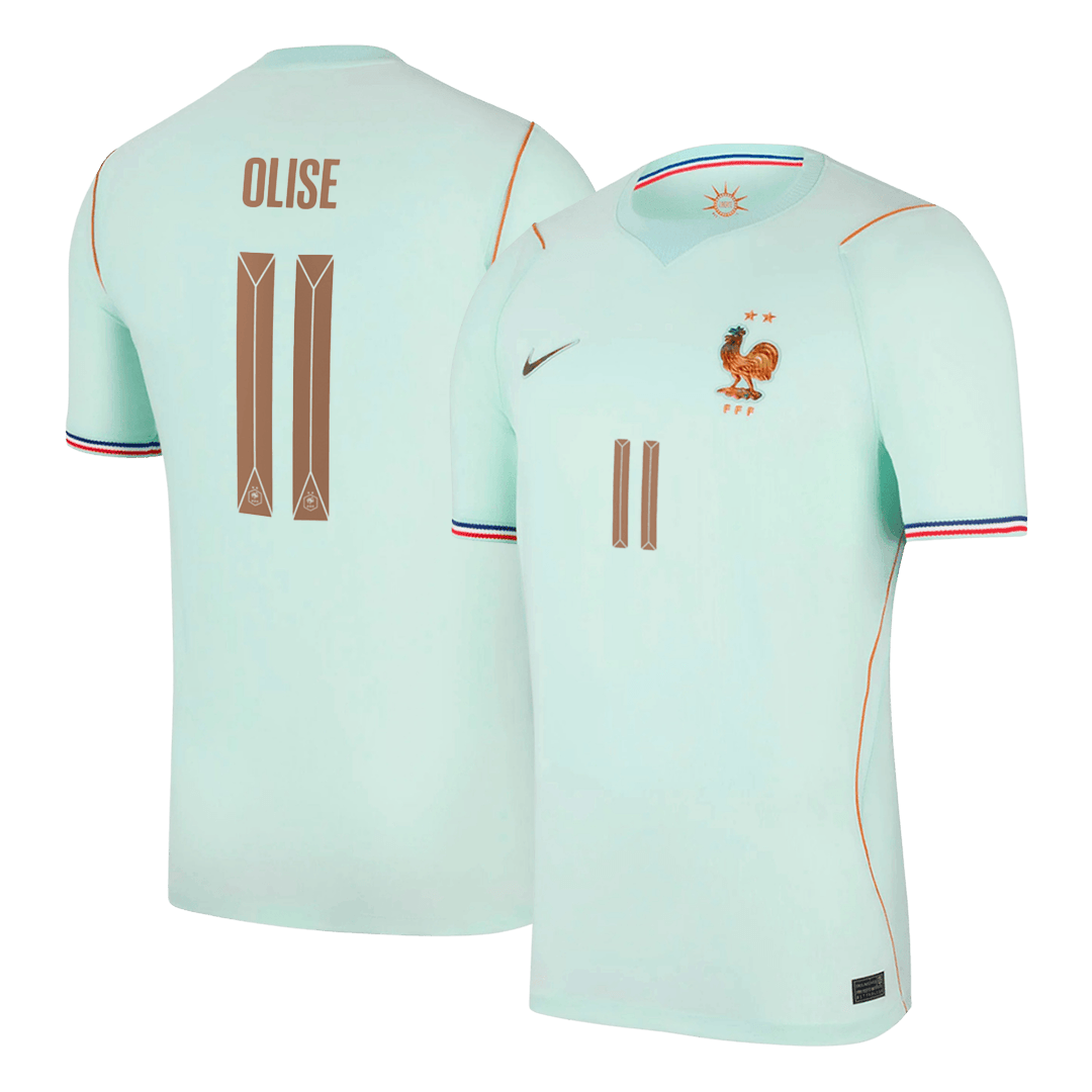 OLISE #11 France Mens Away Soccer Jersey World Cup 2026 Blue