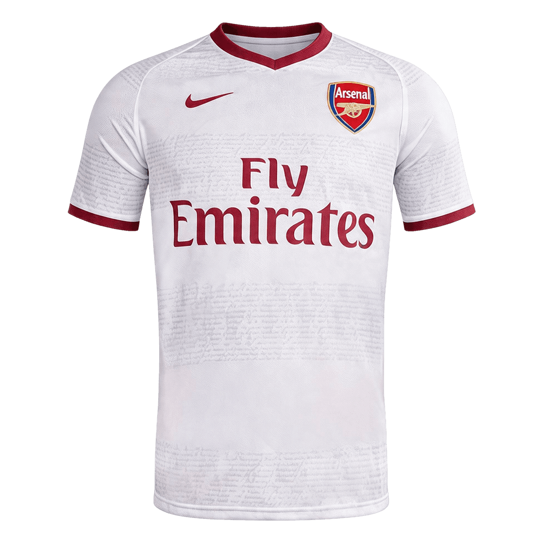 Retro Arsenal Mens Away Soccer Jersey 2007/08 White
