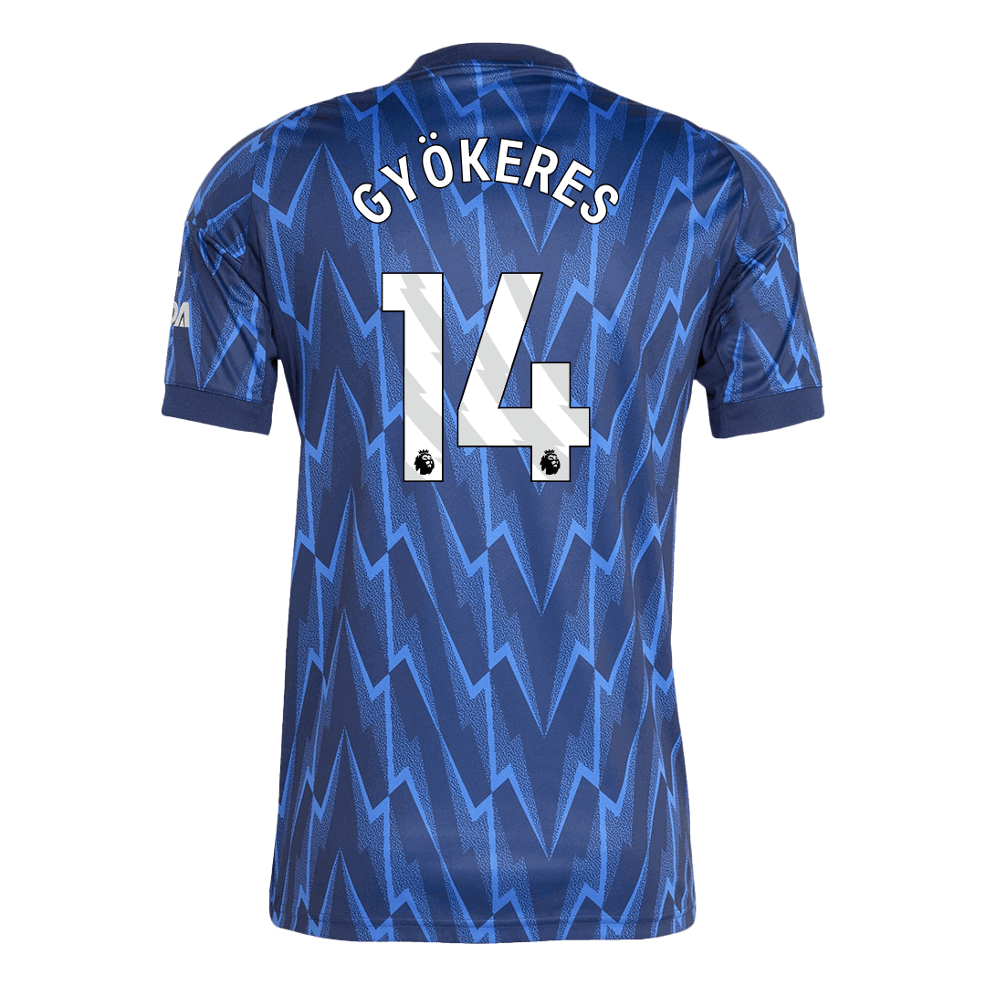 GYÖKERES #14 Arsenal Mens Away Soccer Jersey 2025/26 Blue