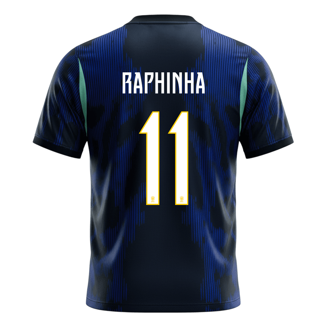 RAPHINHA #11 Brazil Mens Away Soccer Jersey World Cup 2026 Navy