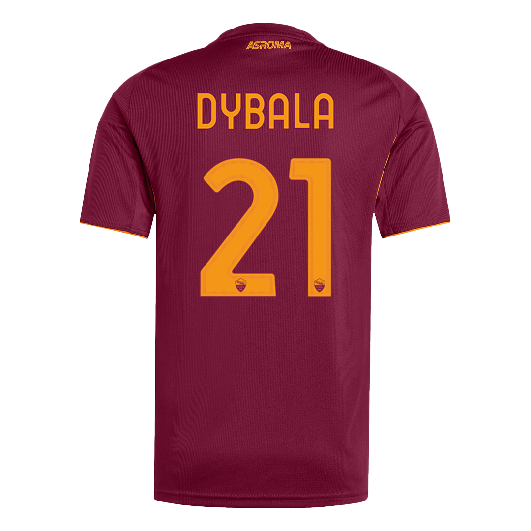 DYBALA #21 Roma Mens Home Soccer Jersey 2025/26 Red