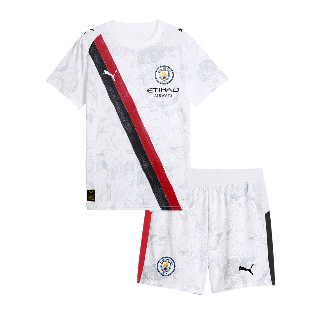 Manchester City Kids Soccer Kit World Cup KidSuper 2025/26 White