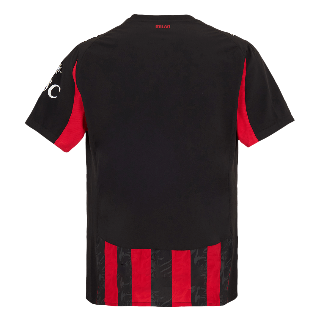 AC Milan Mens Home Soccer Jersey 2025/26 Red&Black - Player Version