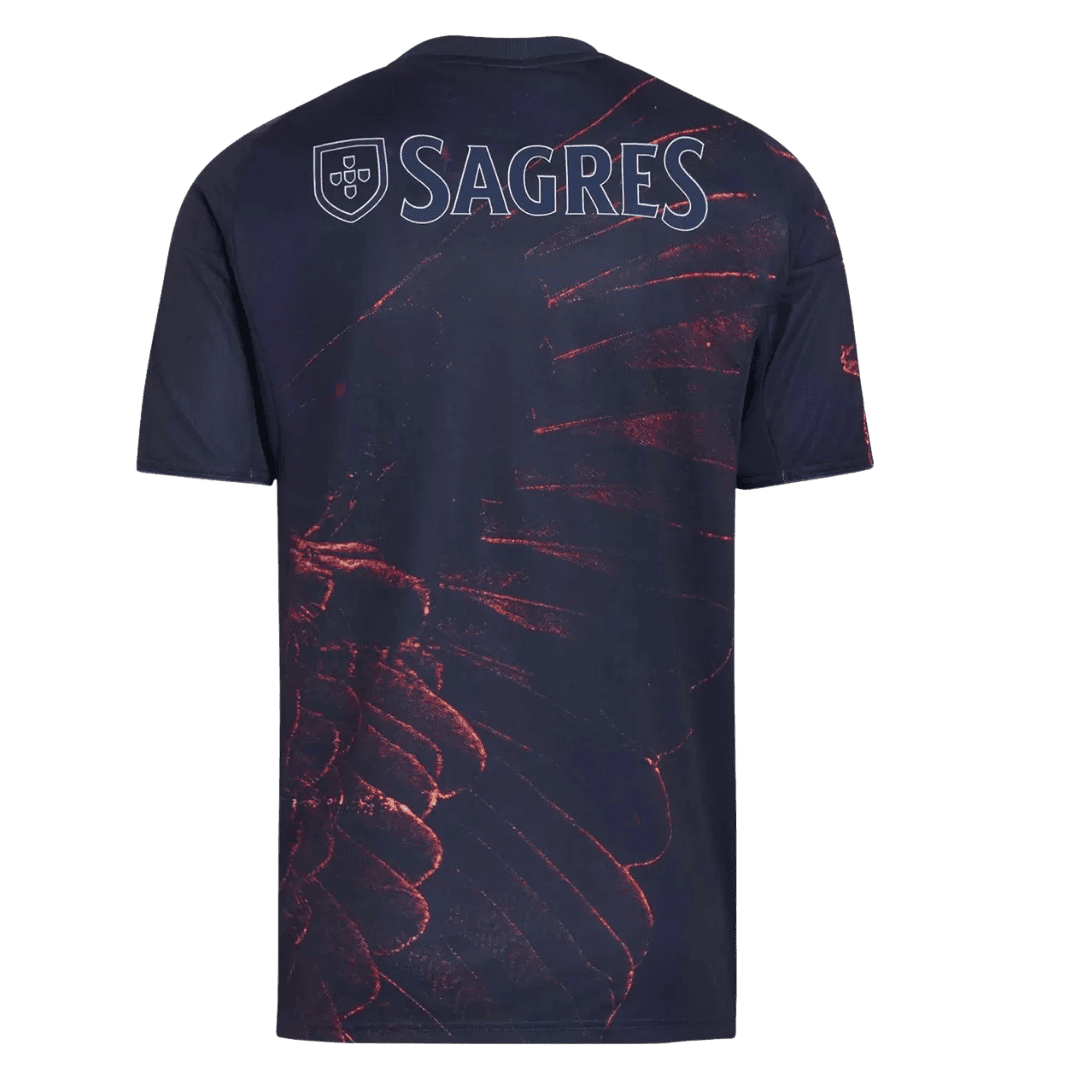 Benfica Mens Fourth Away Soccer Jersey 2025/26 Navy