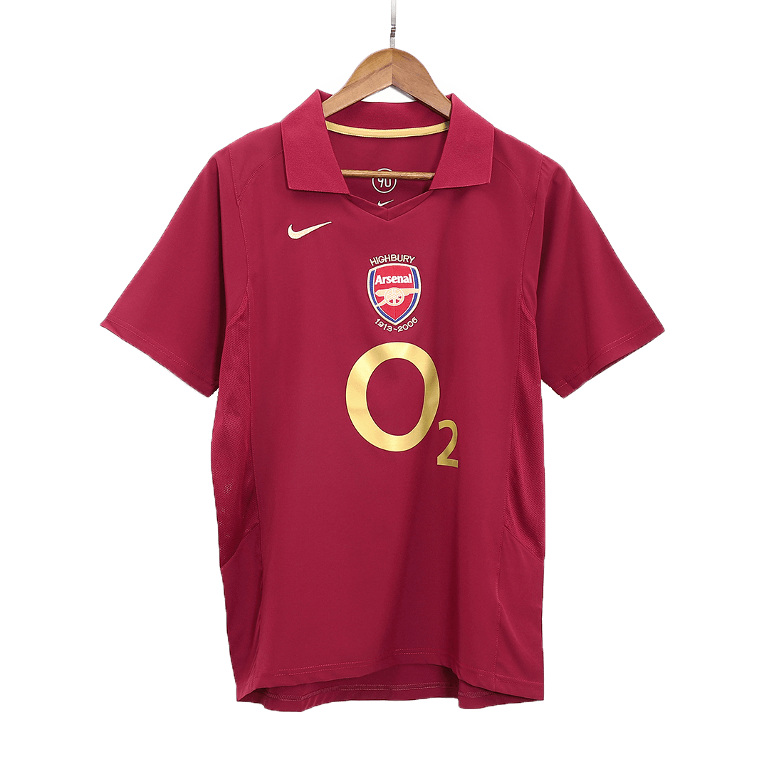 Retro Arsenal Mens Home Soccer Jersey 2005/06