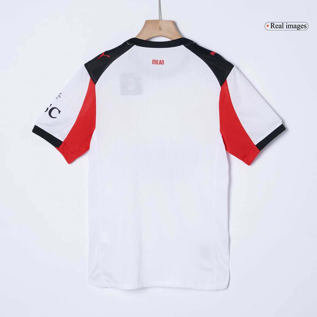 AC Milan Mens Away Soccer Jersey 2025/26 White - Player Version