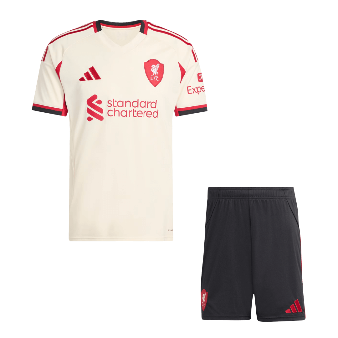 Liverpool Mens Away Soccer Kit 2025/26 White
