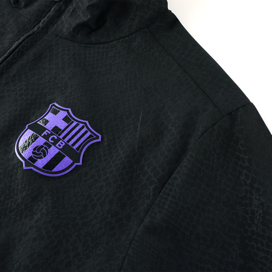 Barcelona Mens Windbreaker Jacket 2025/26 Black