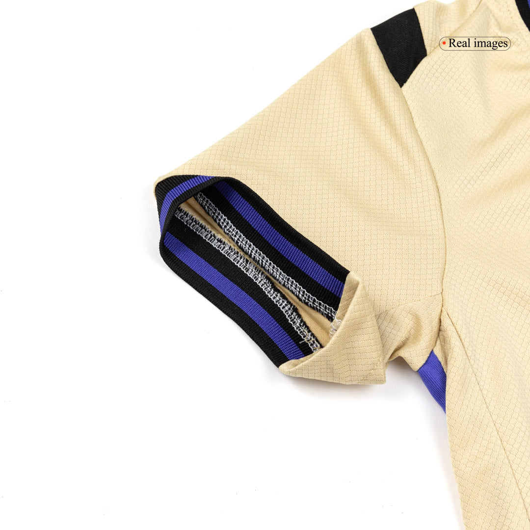 Barcelona Kids Away Soccer Kit 2025/26 Yellow