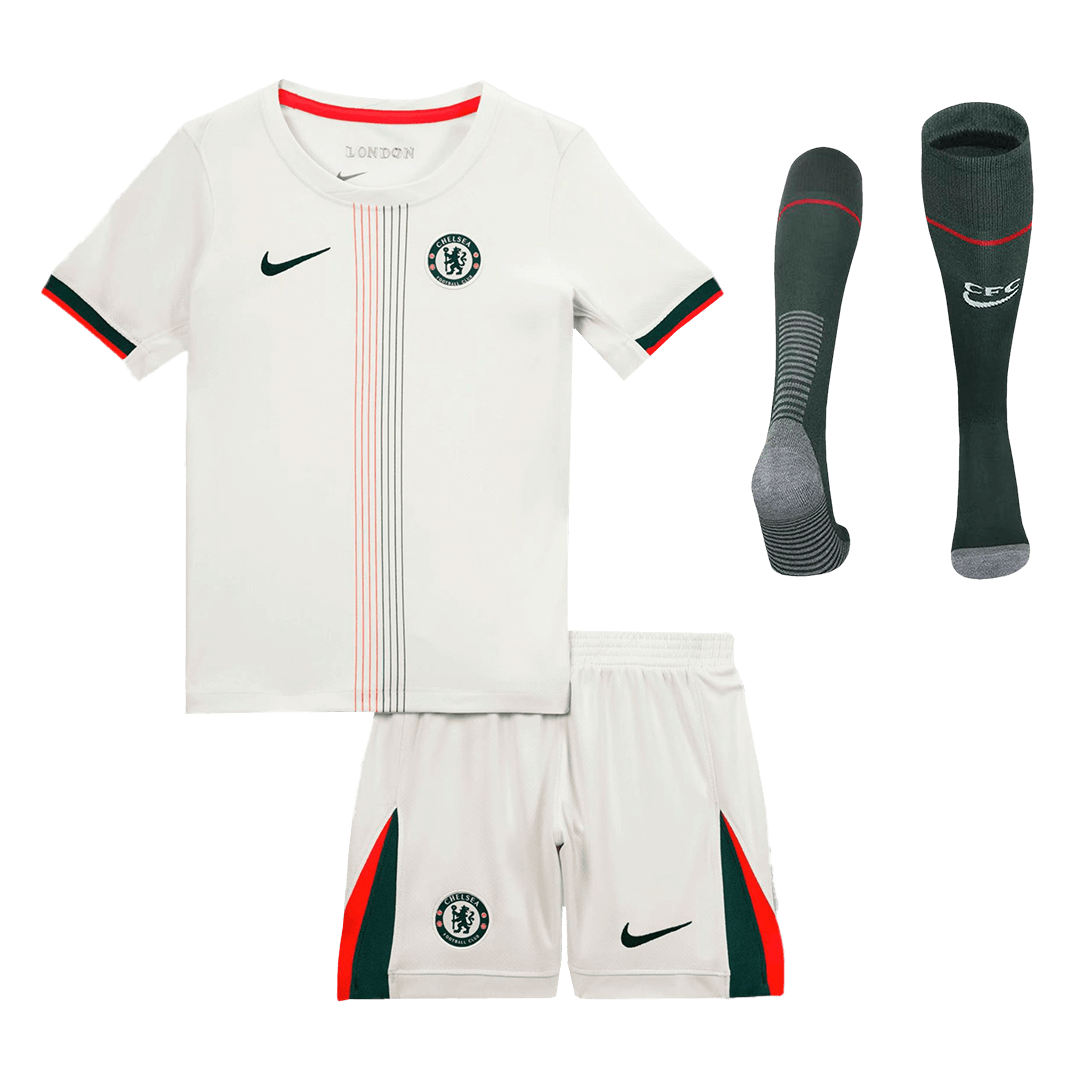 Chelsea Kids Away Soccer Full Set 2025/26 White