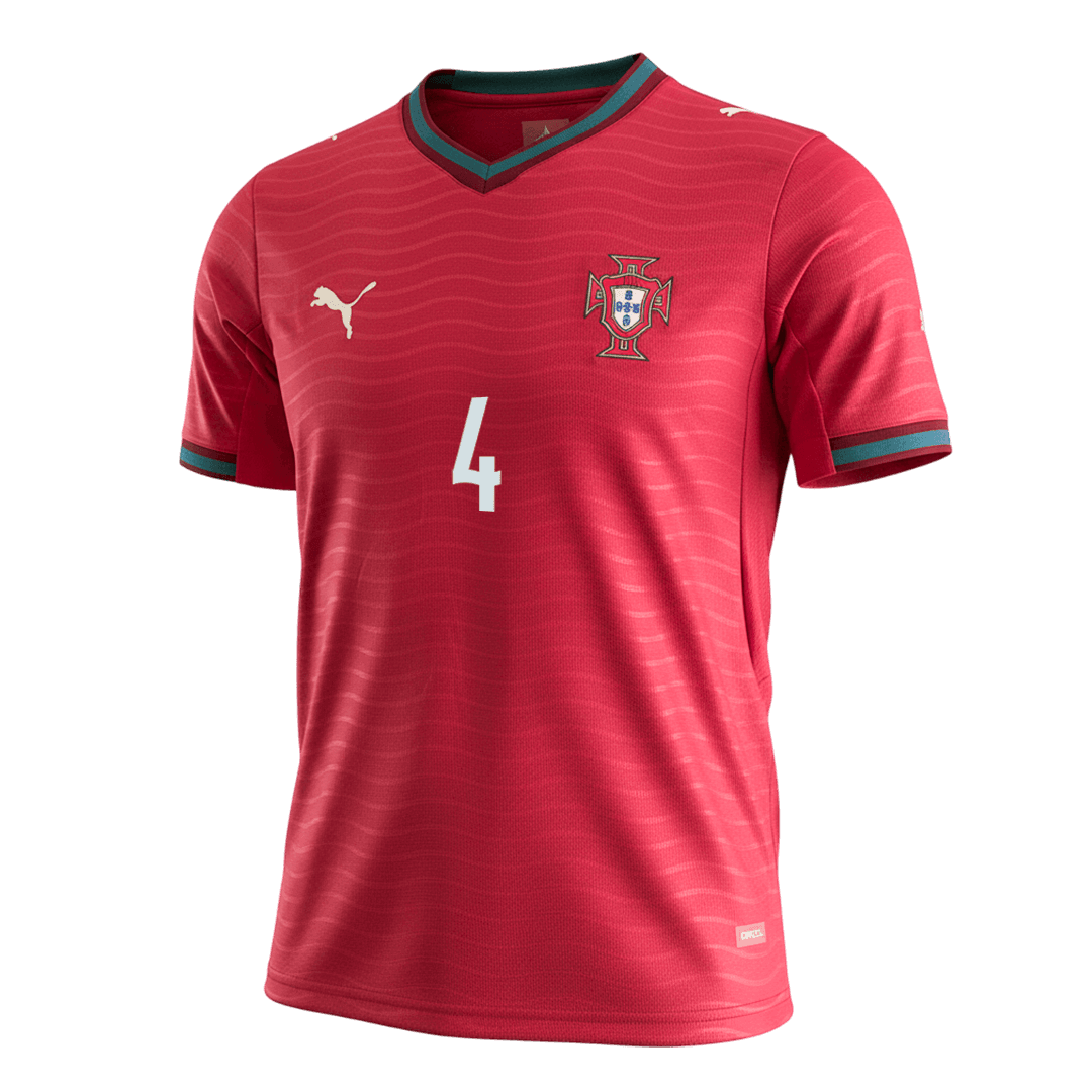 RÚBEN DIAS #4 Portugal Mens Home Soccer Jersey World Cup 2026 Red [PREMIUM]
