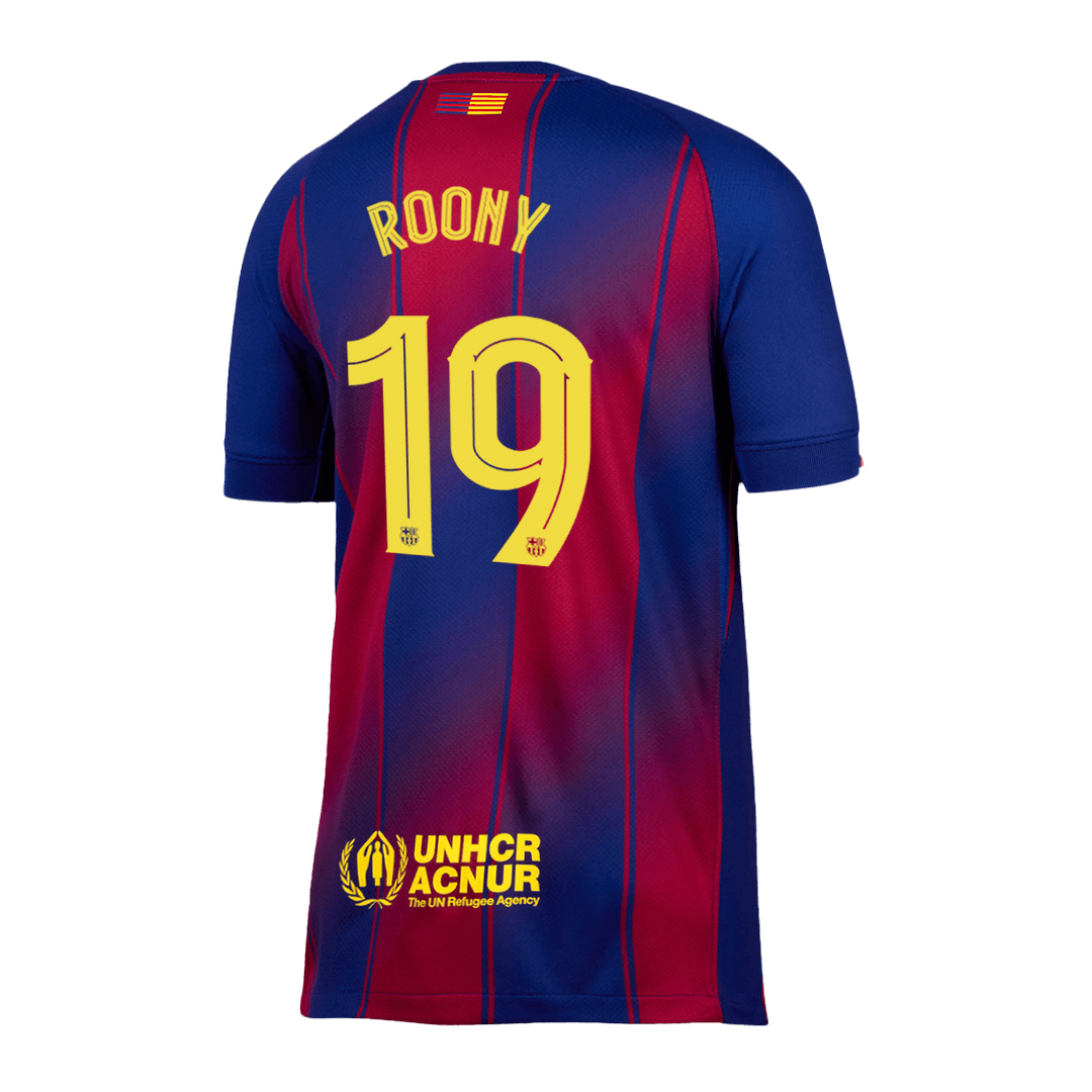 ROONY #19 Barcelona Mens Home Soccer Jersey UCL 2025/26 Red&Blue [PREMIUM]