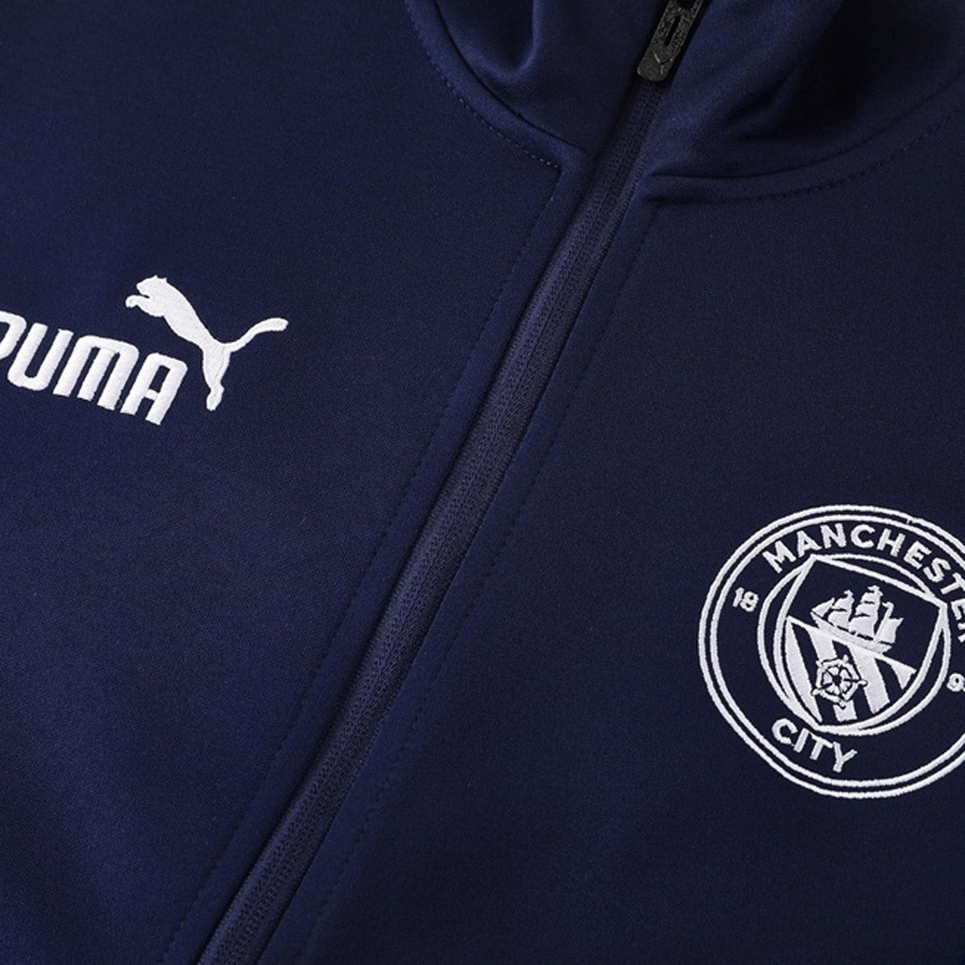 Manchester City Mens Training Tracksuit Kit 2025/26 Navy