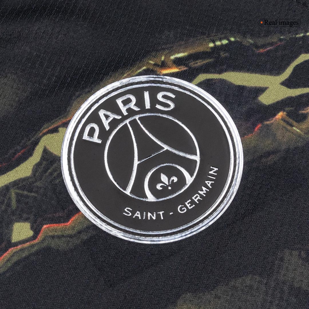 PSG Mens Long Sleeve Soccer Jersey 2025/26 Black