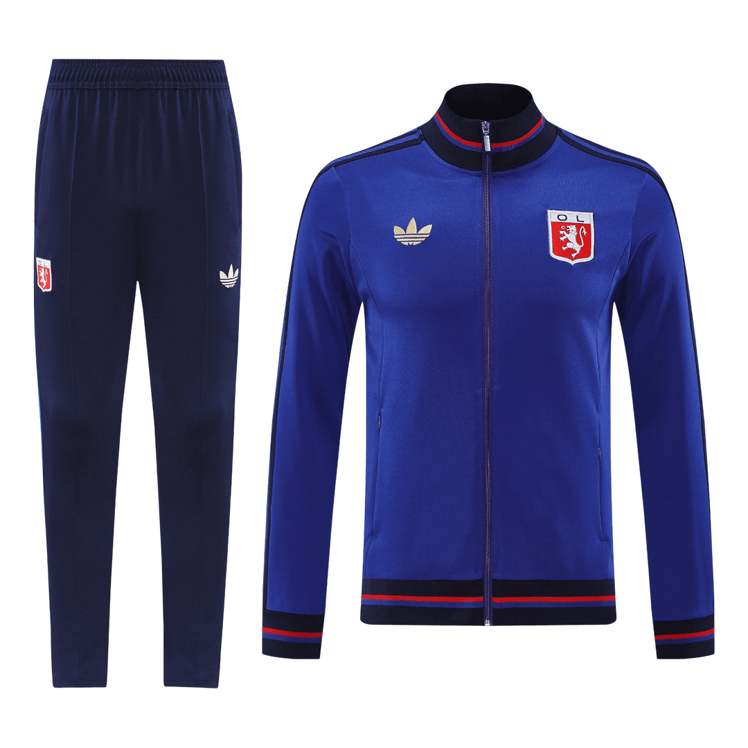 Olympique Lyonnais Mens Training Tracksuit Kit 2025/26 Blue