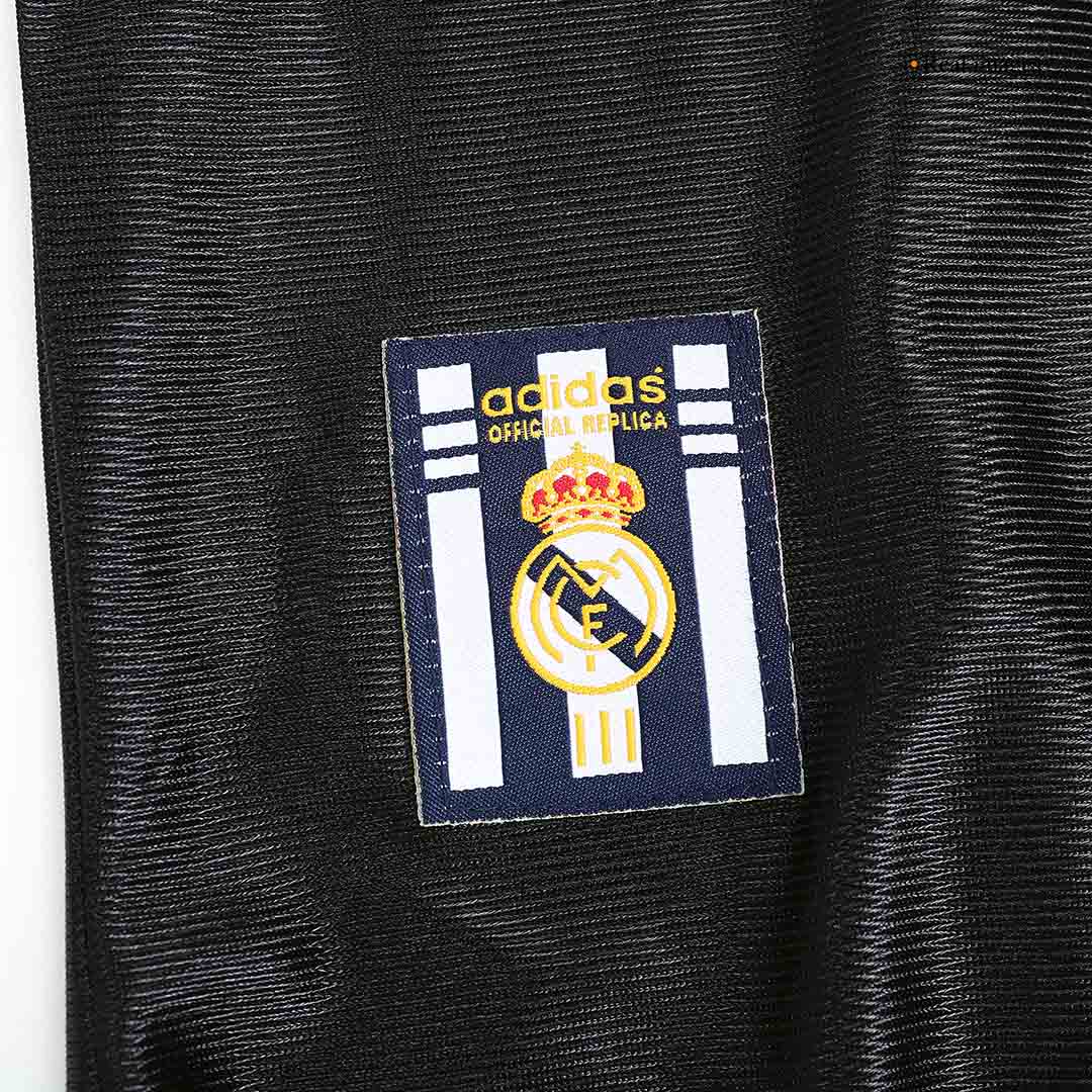 Retro Real Madrid Mens Away Soccer Jersey 1999/00 Black