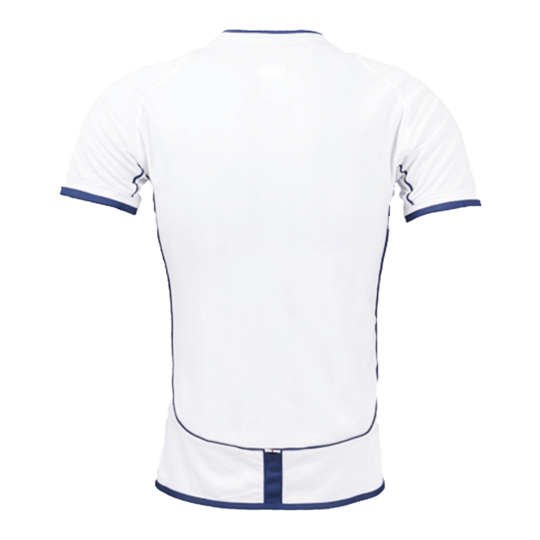 Retro England Mens Home Soccer Jersey 2002 White