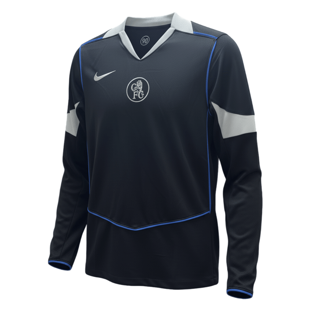 Chelsea Mens Long Sleeve Soccer Jersey 2025/26 Black