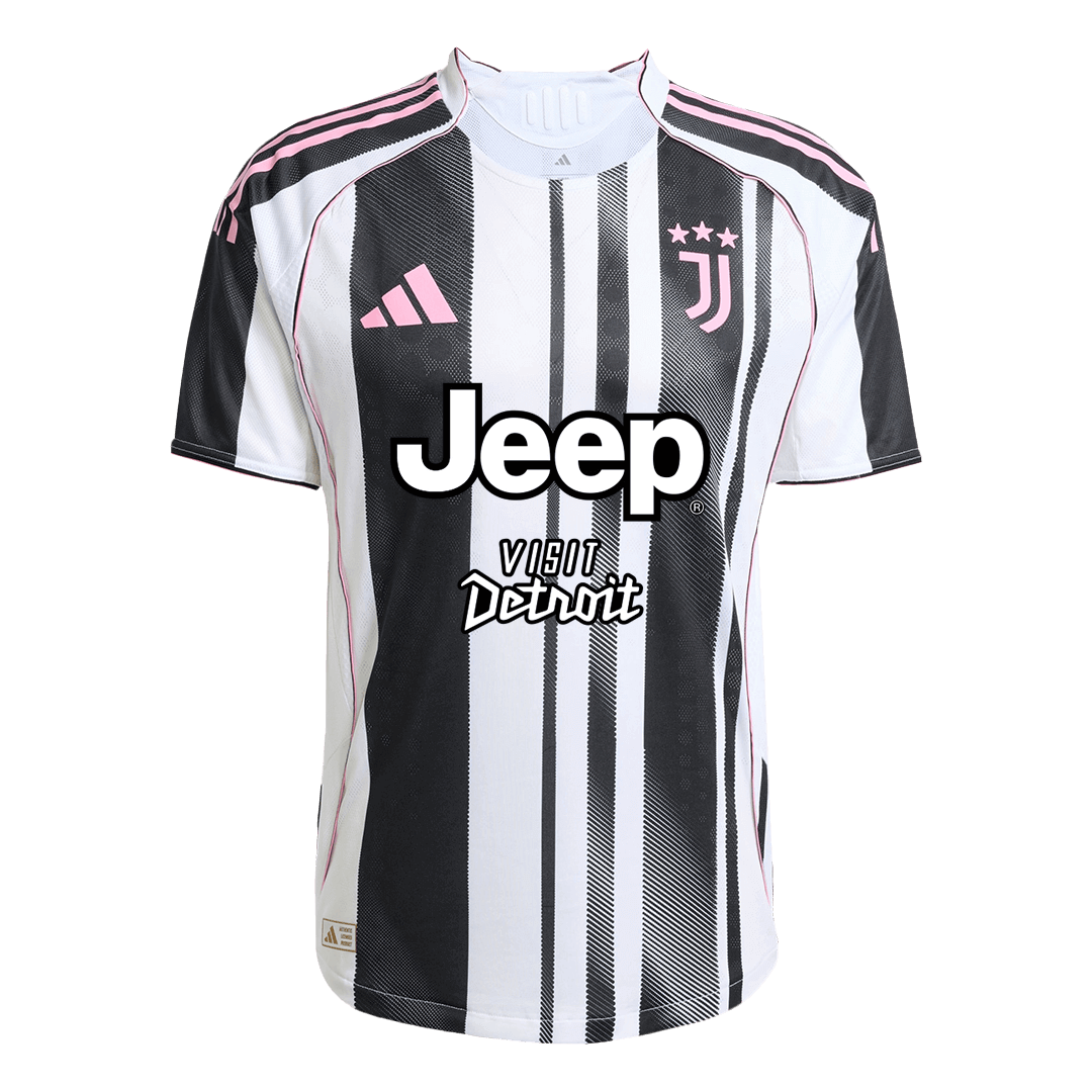 Juventus Mens Home Soccer Jersey 2025/26 Black&White - Player Version