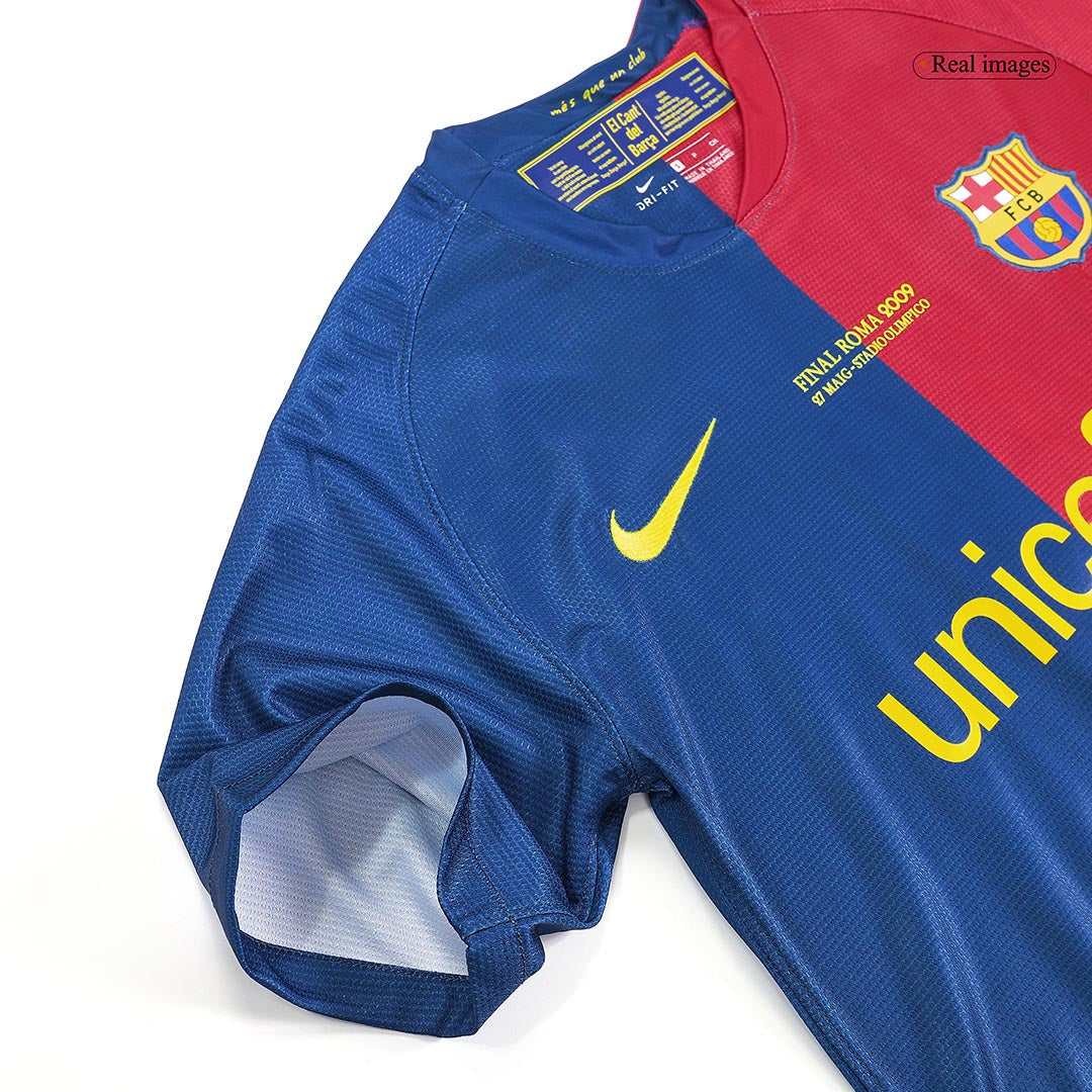 Retro MESSI #10 Barcelona Mens Home Soccer Jersey UCL Final UCL 2008/09