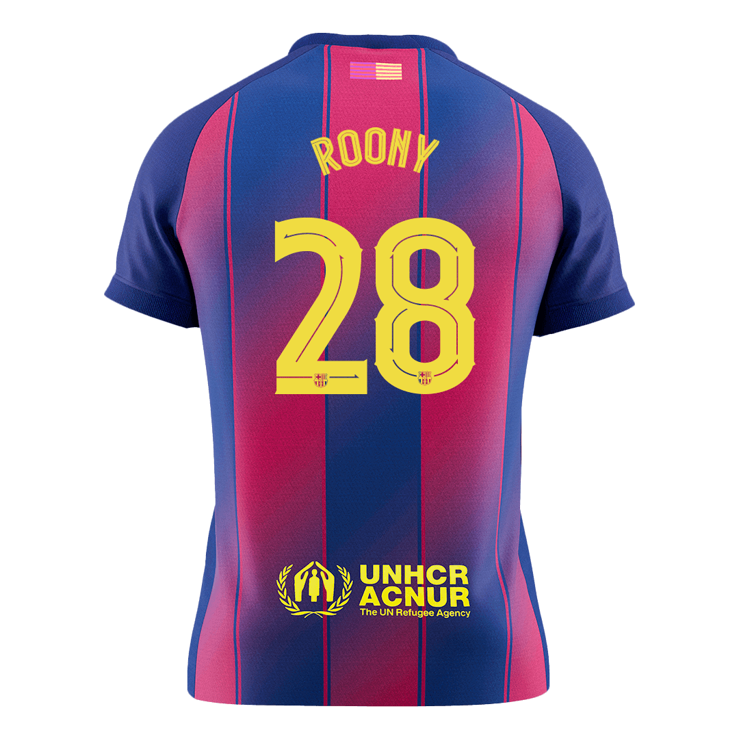 ROONY #28 Barcelona Mens Home Soccer Jersey UCL 2025/26 Red&Blue [PREMIUM]