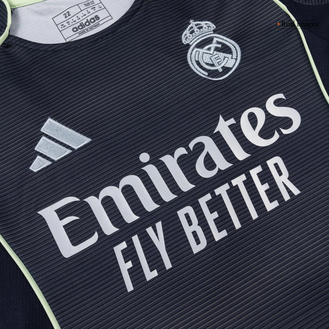 Real Madrid Kids Away Soccer Kit 2025/26 Navy [PREMIUM]