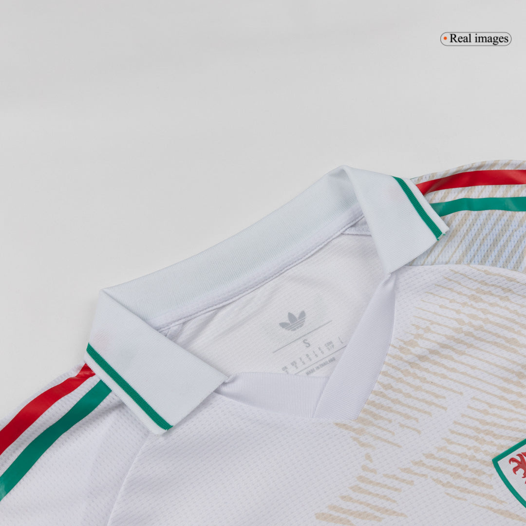 Wales Mens Away Soccer Jersey World Cup 2026 White - Player Version