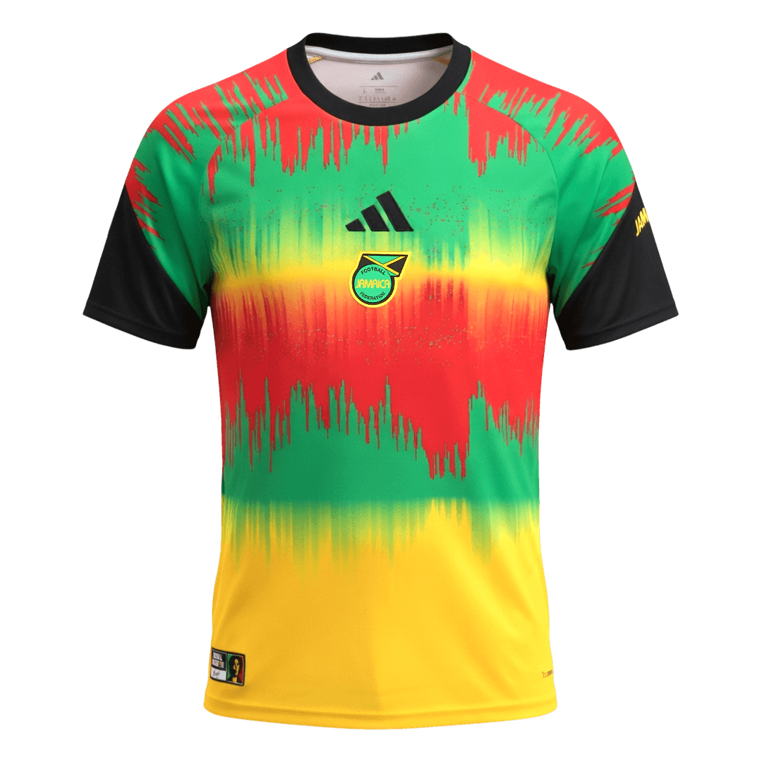 Jamaica Mens Pre-Match Soccer Jersey World Cup 2026 Colorful