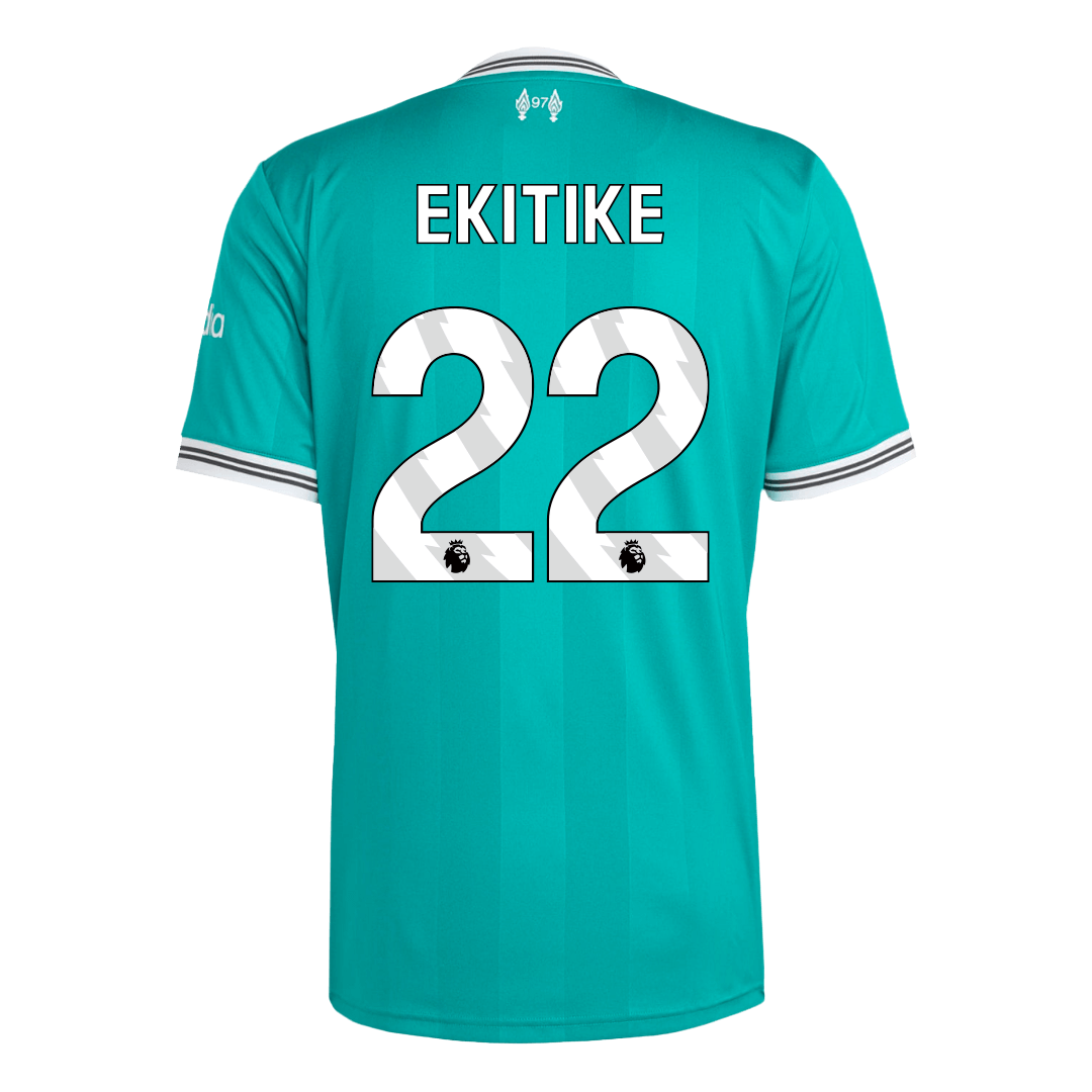 EKITIKE #22 Liverpool Mens Third Away Soccer Jersey 2025/26 Green