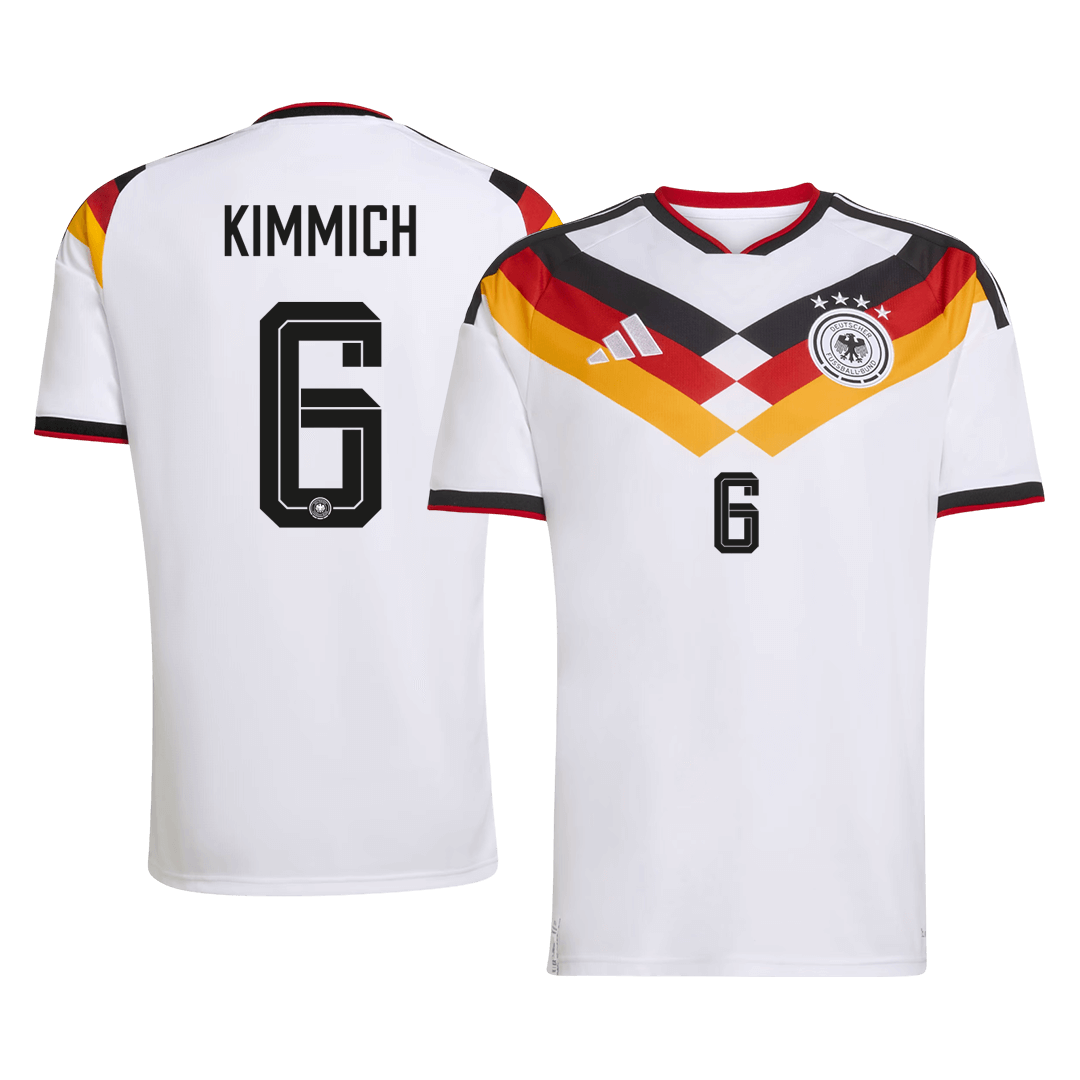 KIMMICH #6 Germany Mens Home Soccer Jersey World Cup 2026 White