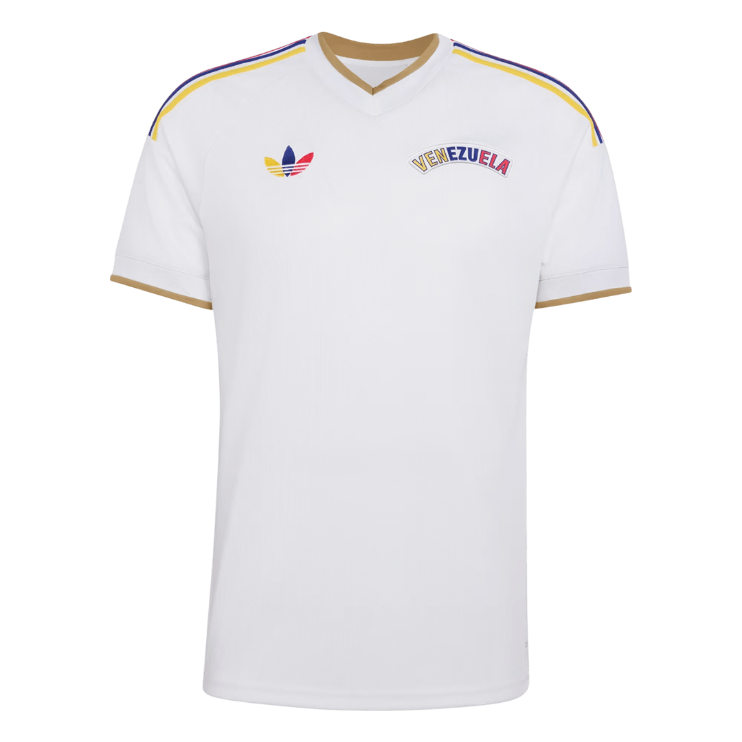 Venezuela Mens Away Soccer Jersey World Cup 2026 White
