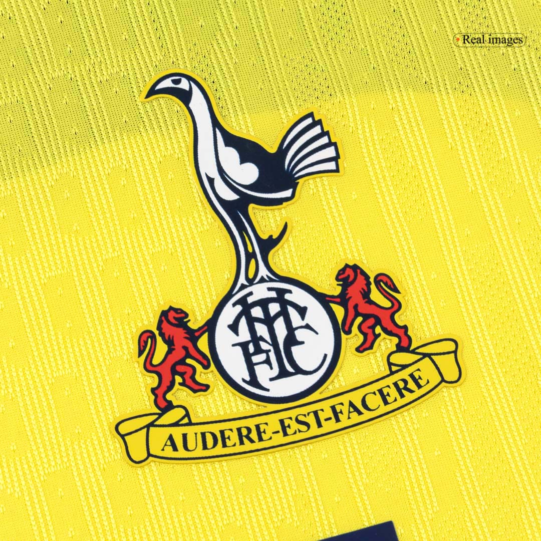 Tottenham Hotspur Mens Third Away Soccer Jersey 2025/26 Yellow - Player Version