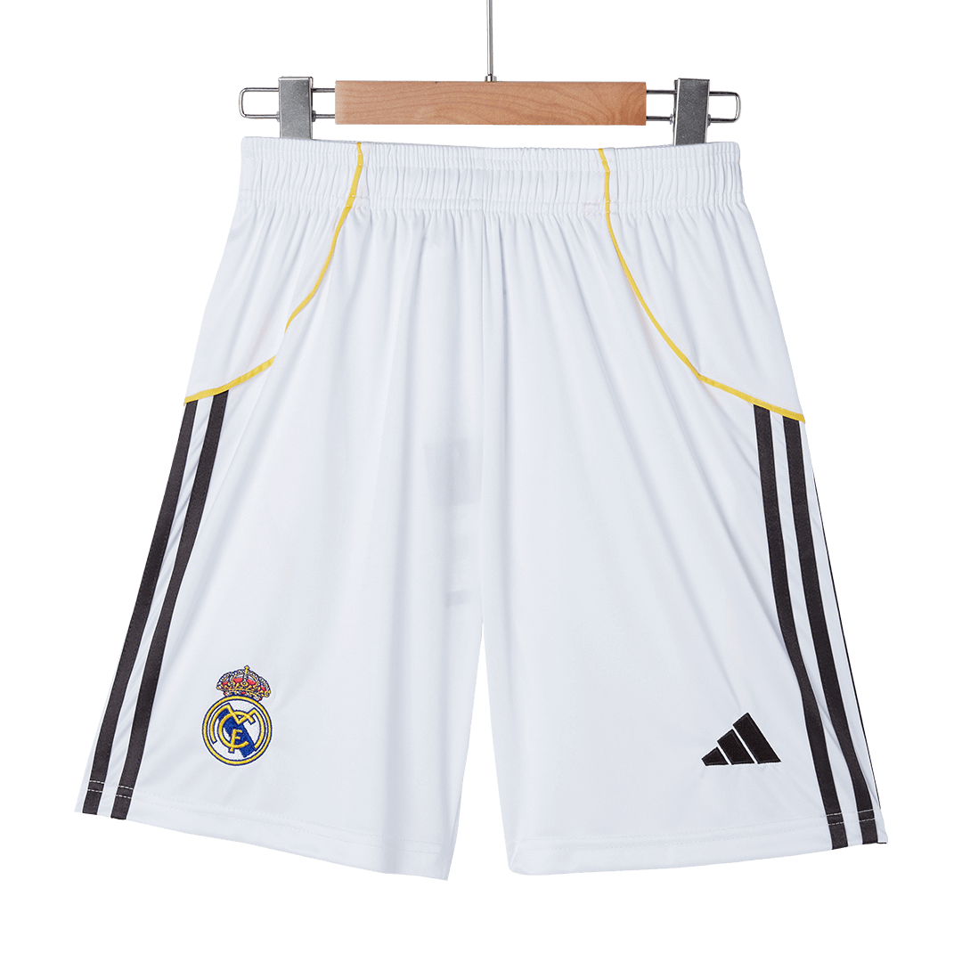 Real Madrid Mens Home Soccer Shorts 2025/26 White