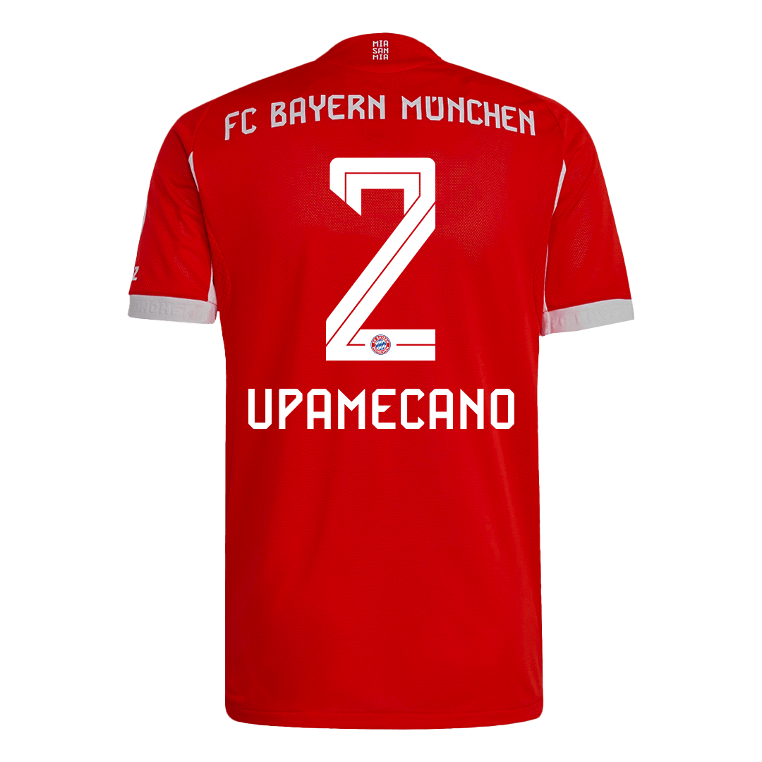 UPAMECANO #2 Bayern Munich Mens Home Soccer Jersey 2025/26 Red - Player Version