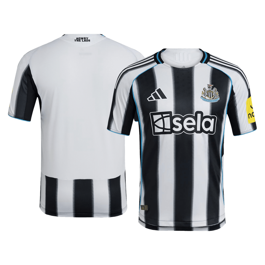 Newcastle United Mens Home Soccer Jersey 2025/26 Black&White - Player Version