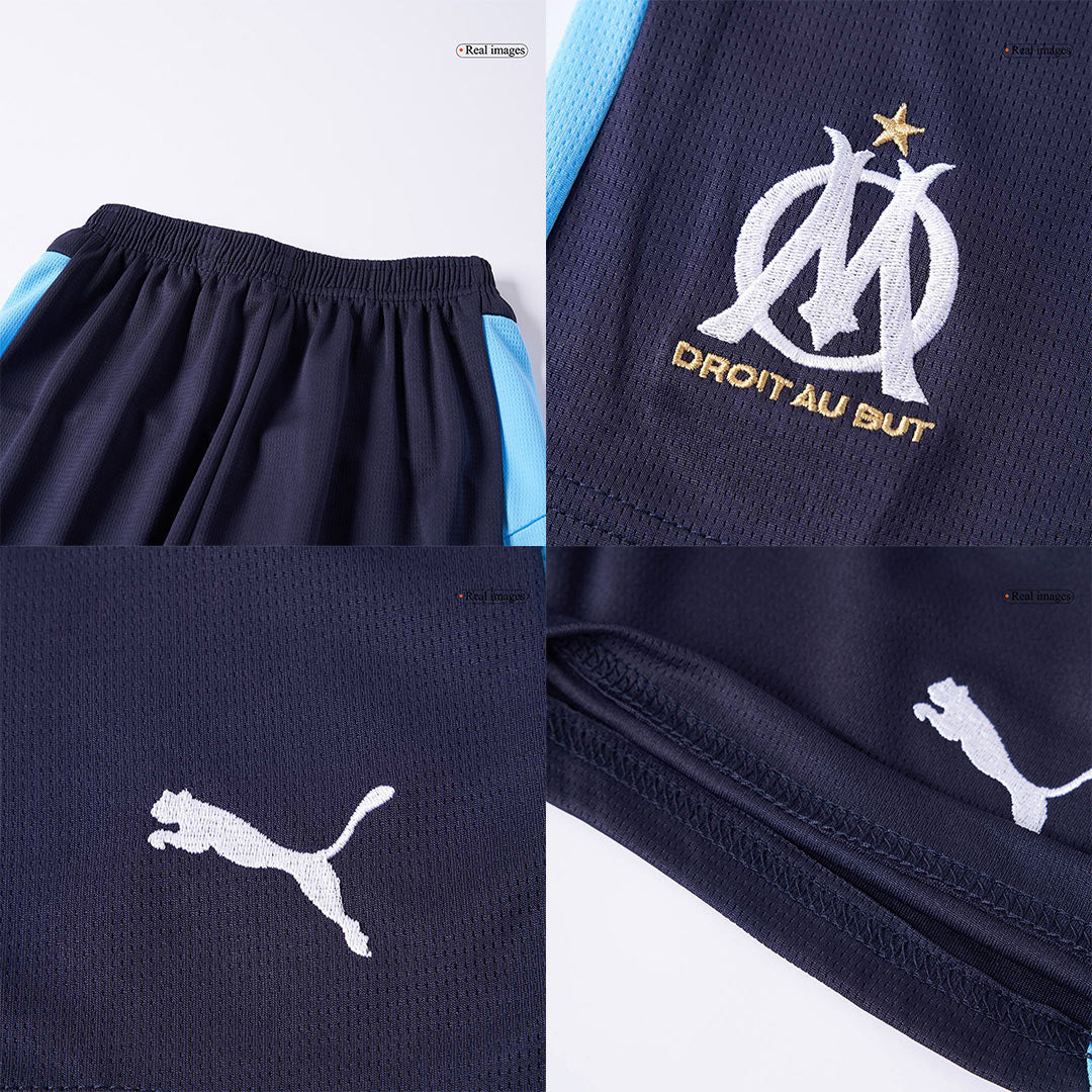 Marseille Kids Away Soccer Kit 2025/26 Navy
