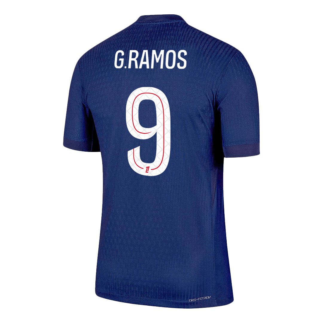 G.RAMOS #9 PSG Mens Home Soccer Jersey 2025/26 Navy - Player Version