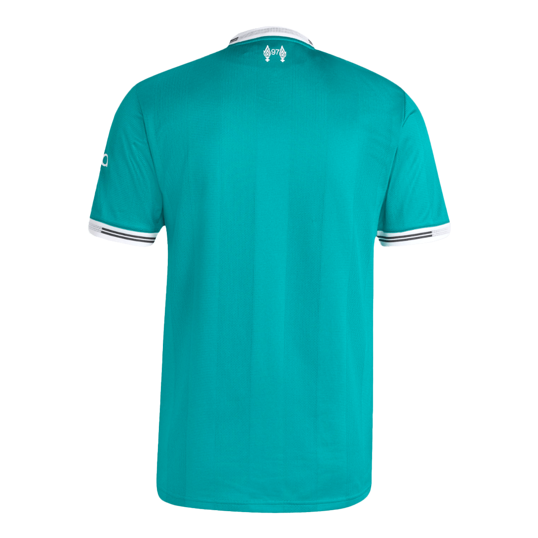 Liverpool Mens Third Away Soccer Jersey 2025/26 Green - Player Version
