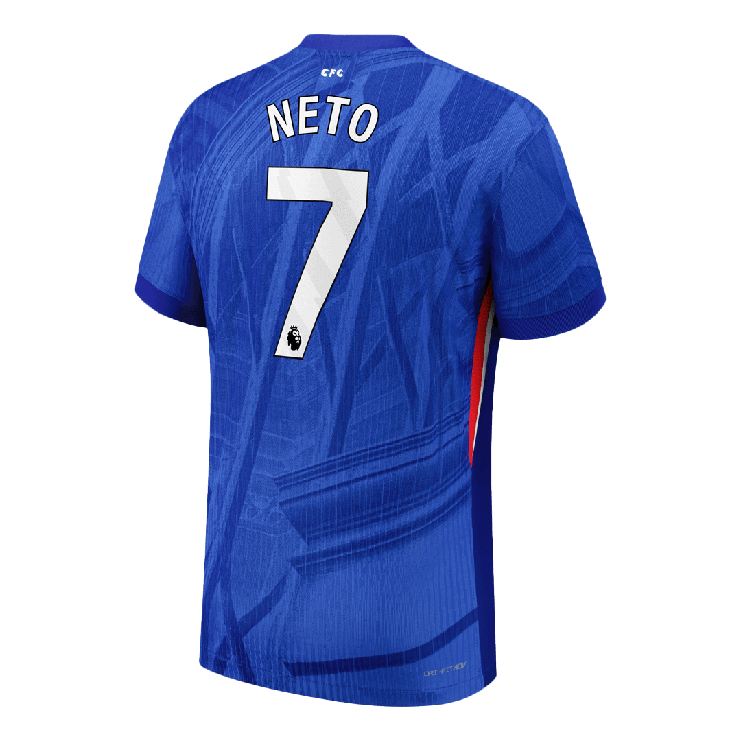 NETO #7 Chelsea Mens Home Soccer Jersey 2025/26 Blue - Player Version