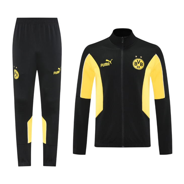 Borussia Dortmund Mens Training Tracksuit Kit 2025/26 Yellow