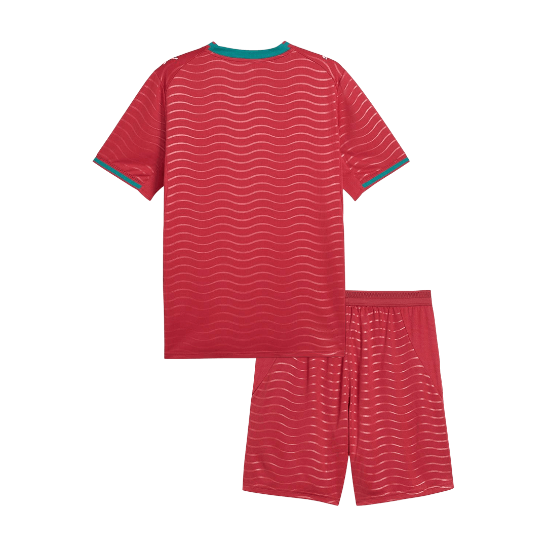 Portugal Kids Home Soccer Kit World Cup 2026 Red [PREMIUM]