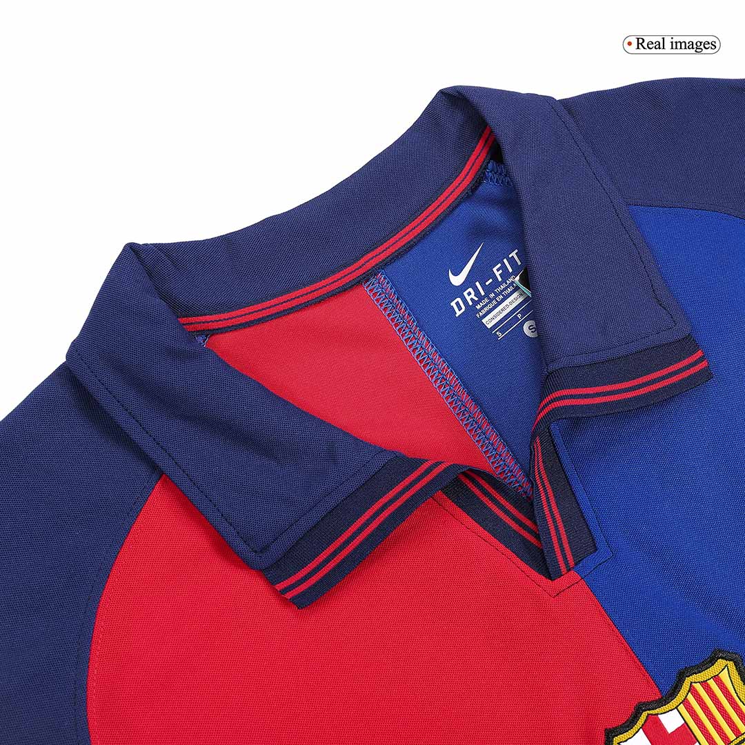 Retro Barcelona Mens Home Soccer Jersey 1999/00