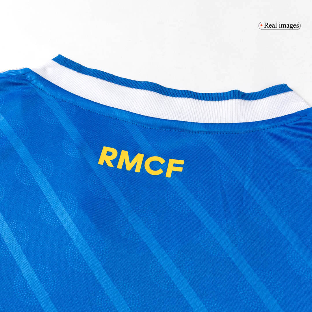 Real Madrid Mens Third Away Long Sleeve Soccer Jersey 2025/26 Blue