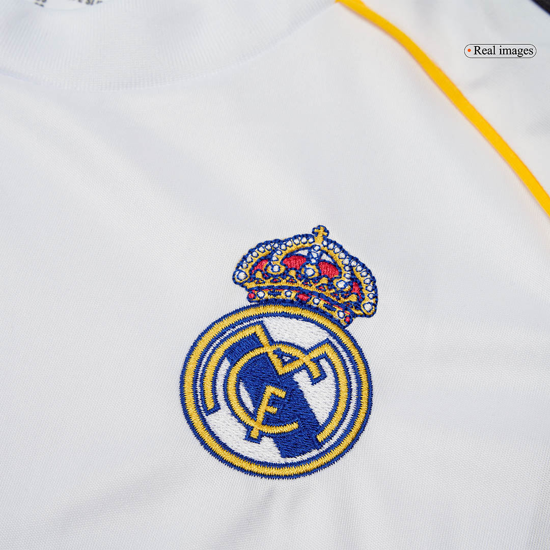 Real Madrid Mens Home Long Sleeve Soccer Jersey 2025/26 White