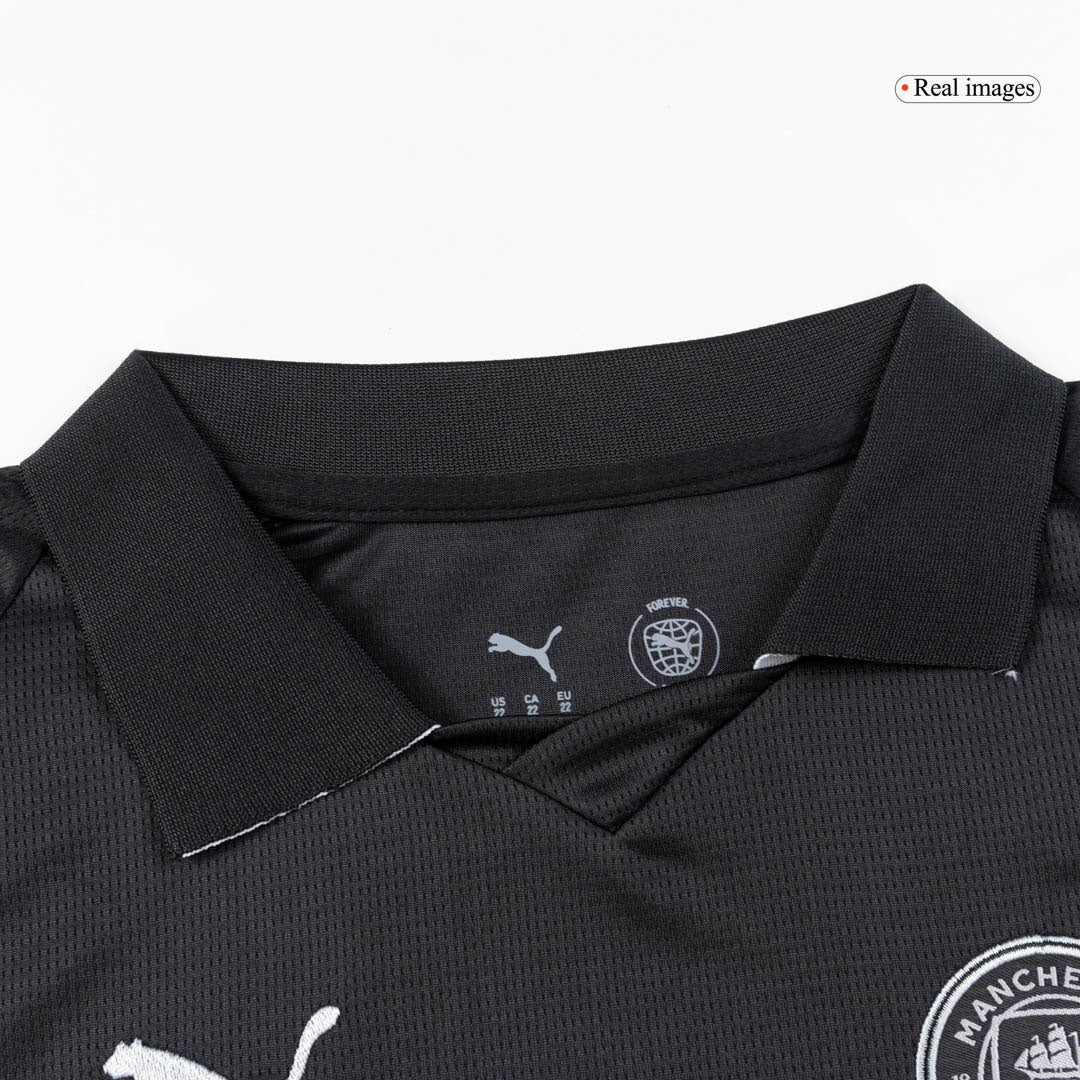 Manchester City Kids Away Soccer Kit 2025/26 Black