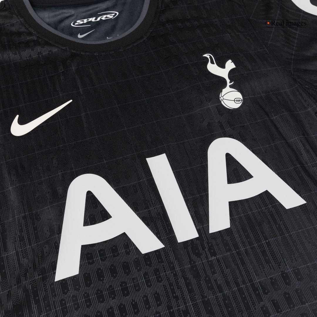 Tottenham Hotspur Mens Away Soccer Jersey 2025/26 Black - Player Version
