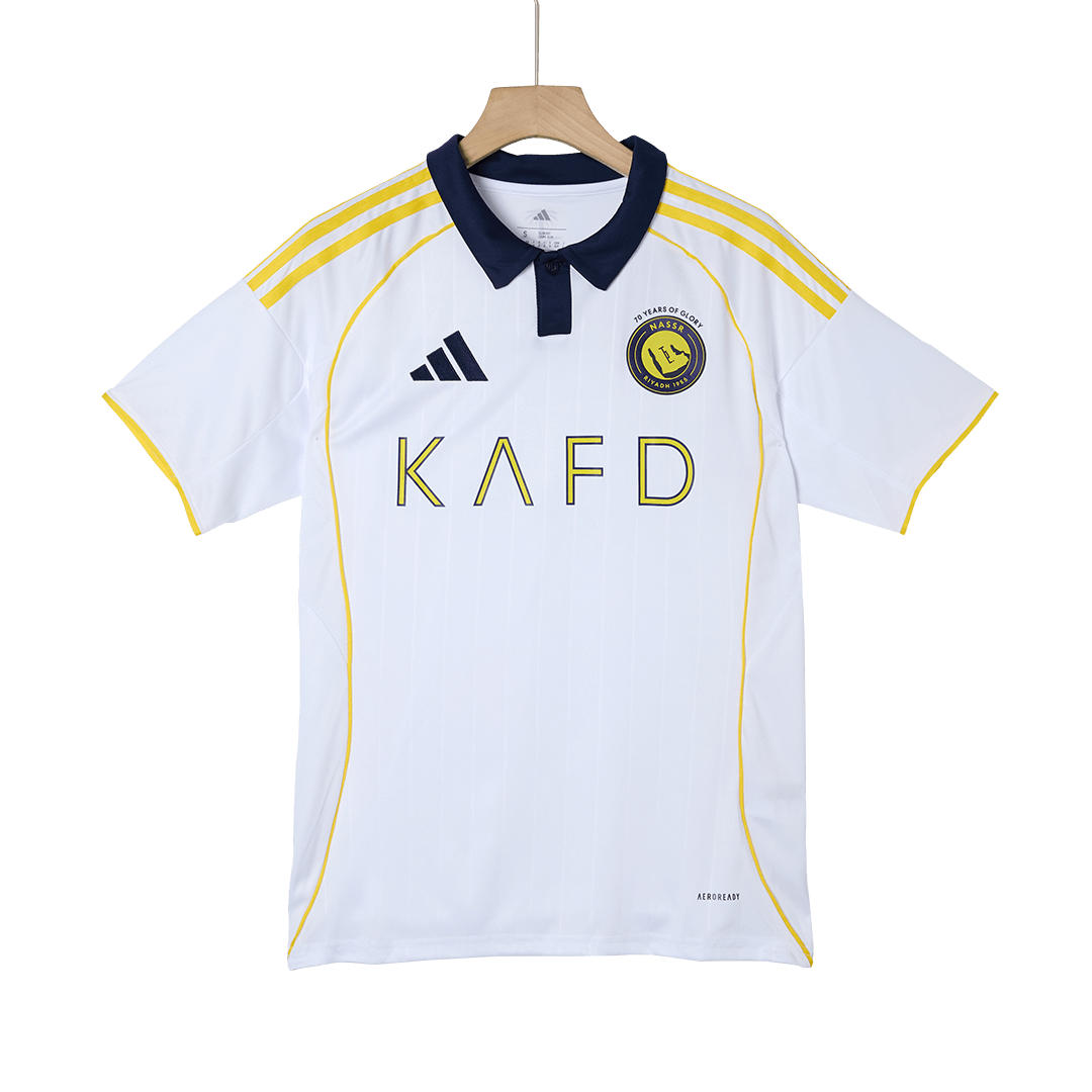 RONALDO #7 Al Nassr Mens Third Away Soccer Jersey 2025/26 White