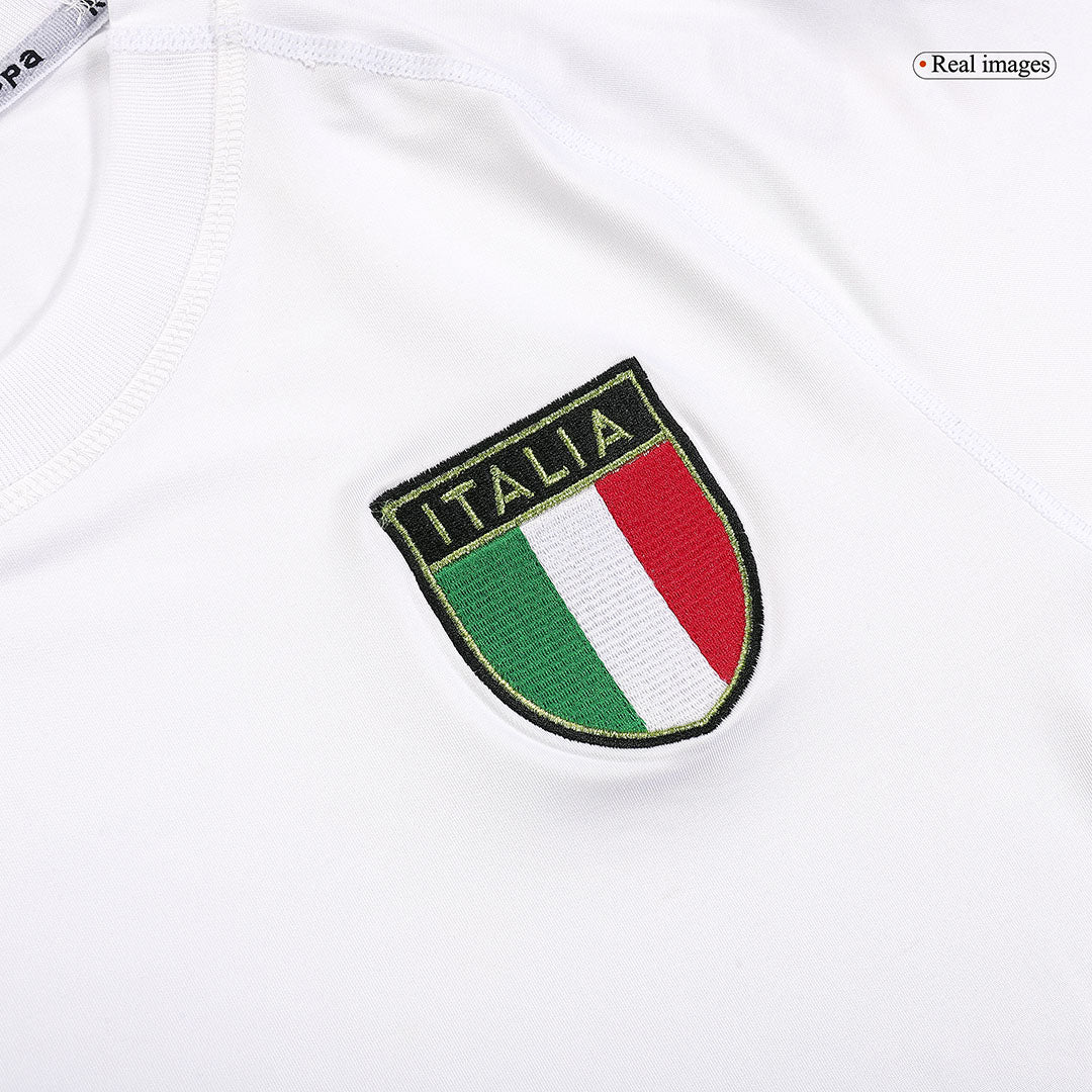 Retro Italy Mens Away Soccer Jersey World Cup 2002 White